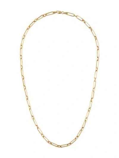 Pre-owned Necklace 14k Paperclip , 18" In Multi