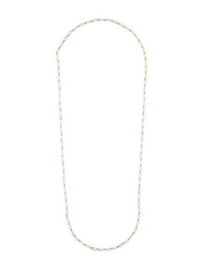 Pre-owned Necklace 14k Pearl Bead Strand, 32" In Multi