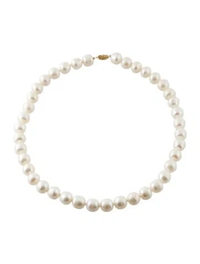 Pre-owned Necklace 14k Pearl Bead Strand Neckace, 18" In Multi