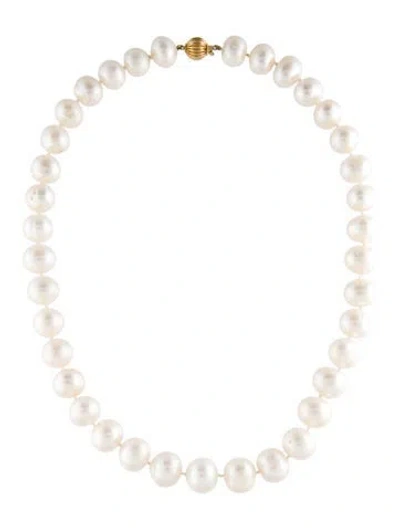 Pre-owned Necklace 14k Pearl Bead Strand , 17" In Multi