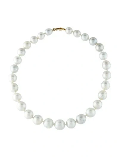 Pre-owned Necklace 14k Pearl Bead Strand , 17.5" In Multi