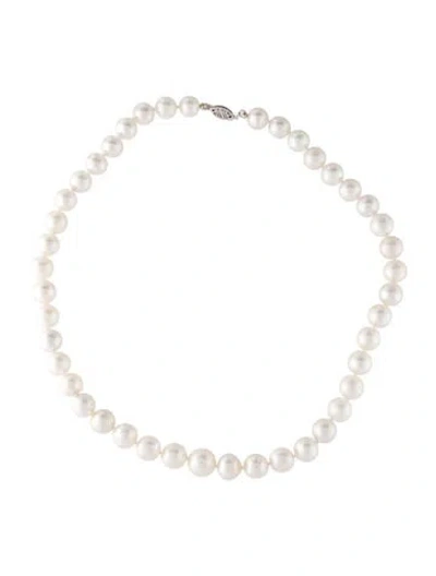 Pre-owned Necklace 14k Pearl Bead Strand , 17.75" In Multi
