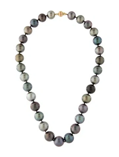 Pre-owned Necklace 14k Pearl Bead Strand , 18" In Multi