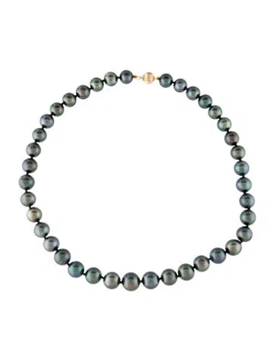 Pre-owned Necklace 14k Pearl Bead Strand , 18" In Multi