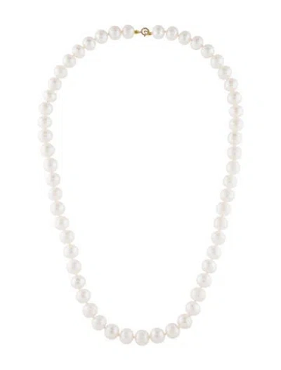 Pre-owned Necklace 14k Pearl Bead Strand , 18" In Multi