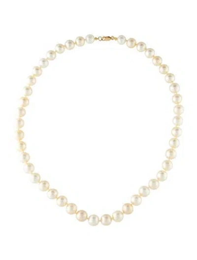 Pre-owned Necklace 14k Pearl Bead Strand , 18.5" In Multi