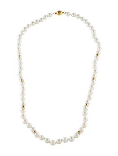Pre-owned Necklace 14k Pearl Bead Strand , 20" In Multi