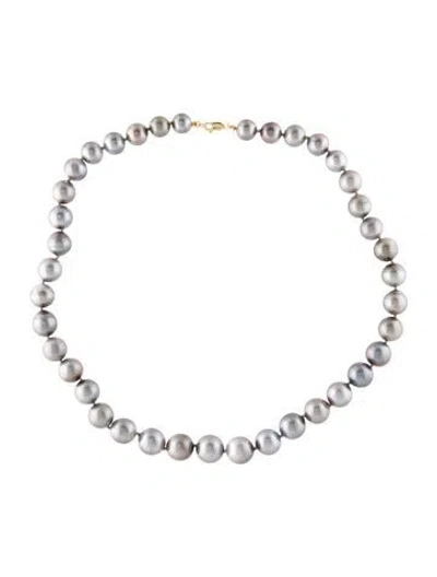 Pre-owned Necklace 14k Pearl Graduated Bead Strand , 19" In Multi