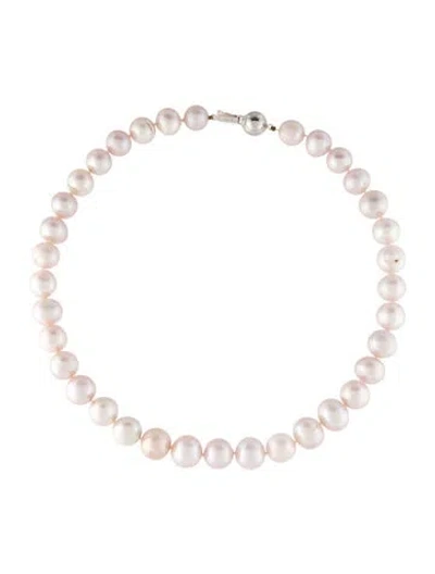 Pre-owned Necklace 14k Pearl Graduated Strand , 17" In Multi