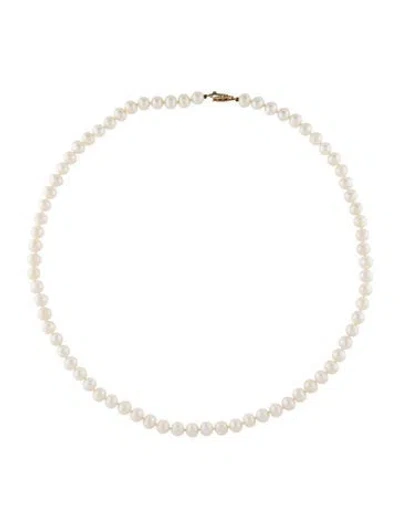 Pre-owned Necklace 14k Pearl , 20.25" In Multi