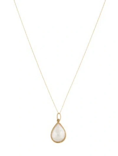 Pre-owned Necklace 14k Pearl Pendant , 18" In Multi