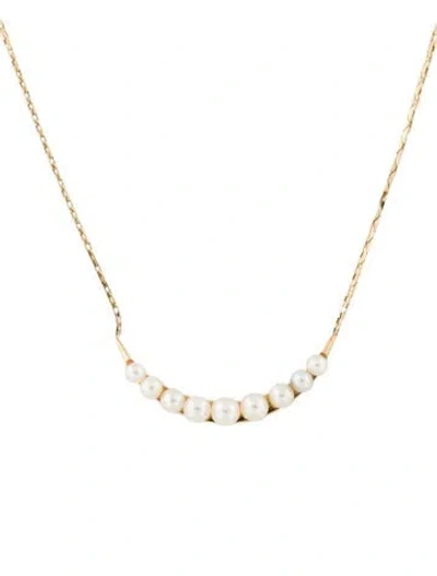 Pre-owned Necklace 14k Pearl Pendant , 18" In Multi