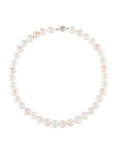 Pre-owned Necklace 14k Pearl Strand , 17.75" In Multi