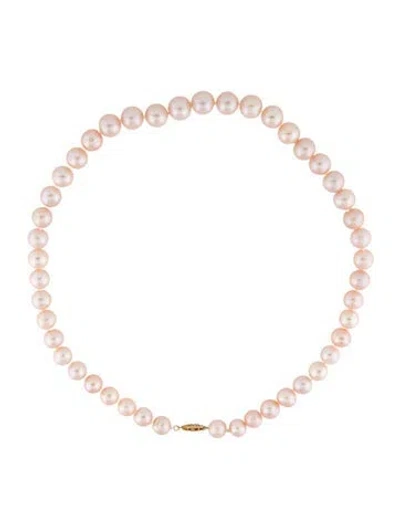 Pre-owned Necklace 14k Pearl Strand , 18" In Multi