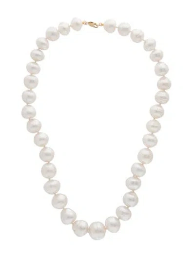 Pre-owned Necklace 14k Pearl Strand , 19" In Multi