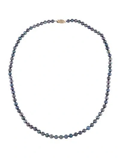 Pre-owned Necklace 14k Pearl Strand , 19" In Multi