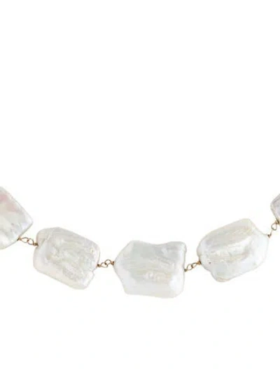 Pre-owned Necklace 14k Pearl Strand , 20" In Multi