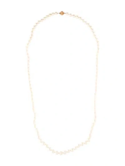 Pre-owned Necklace 14k Pearl Strand , 26" In Multi