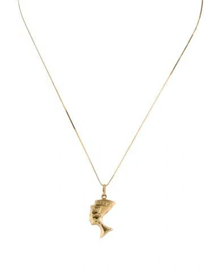 Pre-owned Necklace 14k Pendant , 16" In Multi