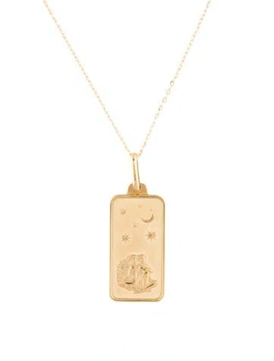 Pre-owned Necklace 14k Pendant , 16" In Multi