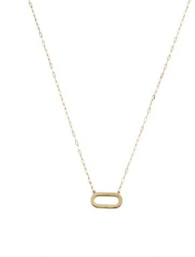 Pre-owned Necklace 14k Pendant , 18" In Multi