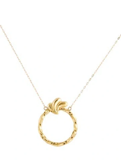 Pre-owned Necklace 14k Pendant , 18" In Multi