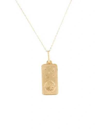 Pre-owned Necklace 14k Pisces Pendant , 16" In Multi