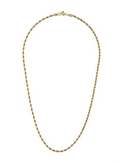Pre-owned Necklace 14k Rope Chain , 18" In Multi