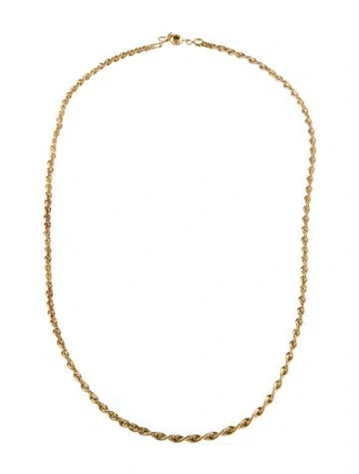 Pre-owned Necklace 14k Rope Chain , 18.5" In Multi