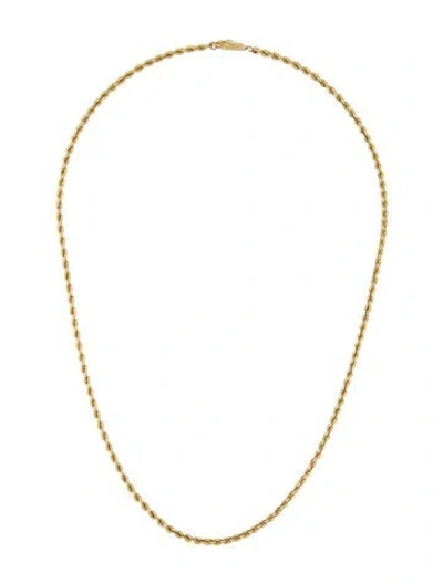 Pre-owned Necklace 14k Rope Chain , 20" In Multi