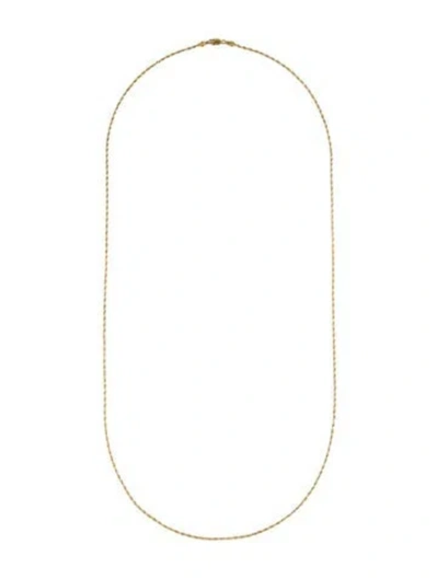 Pre-owned Necklace 14k Rope Chain , 28" In Multi
