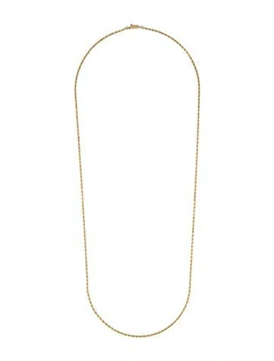 Pre-owned Necklace 14k Rope Chain , 30.25" In Multi
