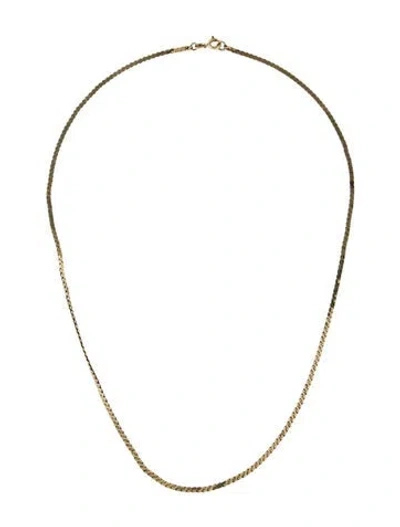 Pre-owned Necklace 14k Serpentine Chain , 20" In Multi