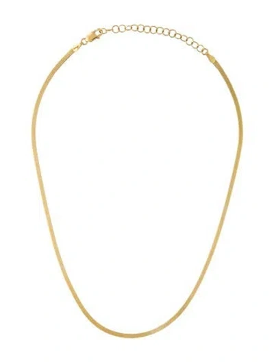 Pre-owned Necklace 14k Snake Chain Choker, 16" In Multi