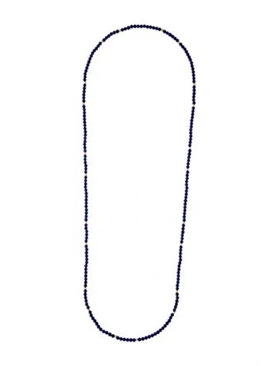 Pre-owned Necklace 14k Sodalite Bead , 34" In Multi