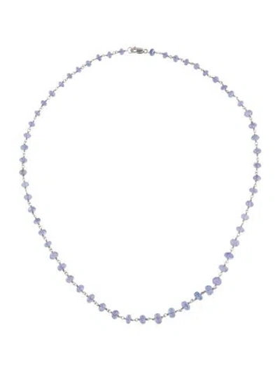 Pre-owned Necklace 14k Tanzanite Beaded , 18" In Multi