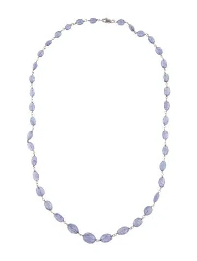 Pre-owned Necklace 14k Tanzanite Beaded , 18.25" In Multi