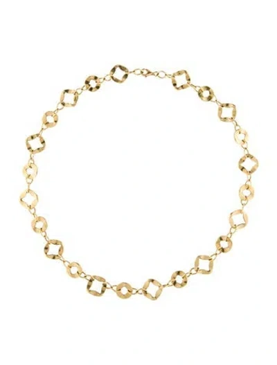Pre-owned Necklace 14k Textured Link Chain , 20" In Multi