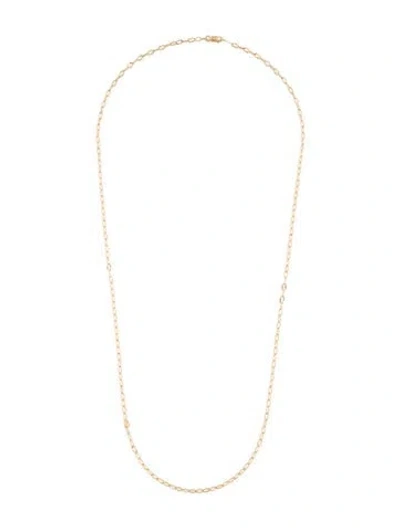 Pre-owned Necklace 14k Textured Open Link , 22" In Multi