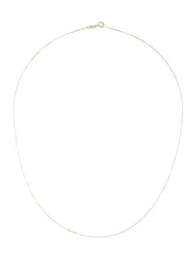 Pre-owned Necklace 14k Thin Box Chain , 16" In Multi