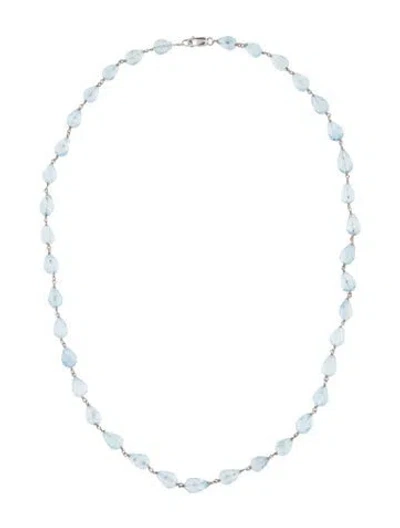 Pre-owned Necklace 14k Topaz Beaded , 17.75" In Multi