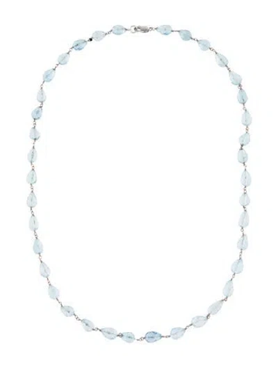 Pre-owned Necklace 14k Topaz Beaded , 18" In Multi