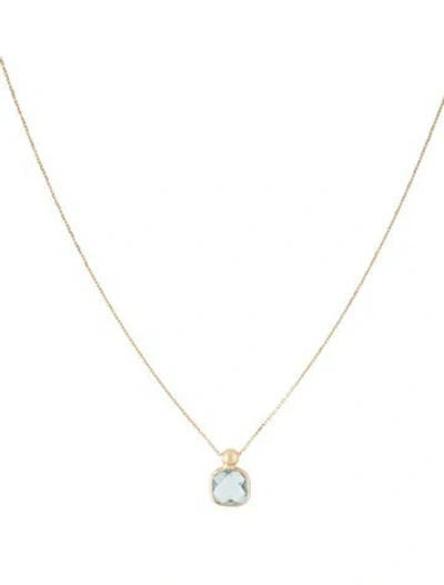 Pre-owned Necklace 14k Topaz Pendant , 17" In Multi