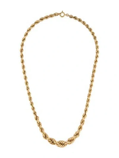 Pre-owned Necklace 14k Twisted Chain , 18" In Multi