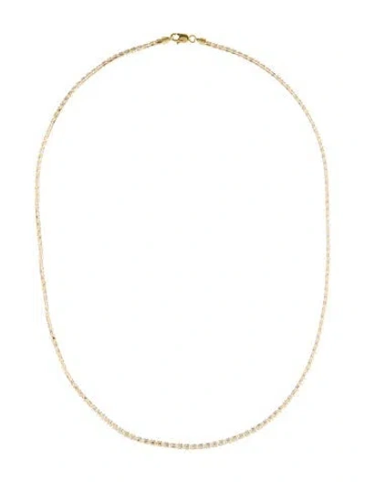 Pre-owned Necklace 14k Two-tone Chain , 20" In Multi