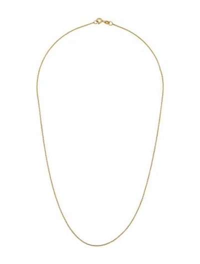 Pre-owned Necklace 14k Wheat Chain Link, 18" In Multi