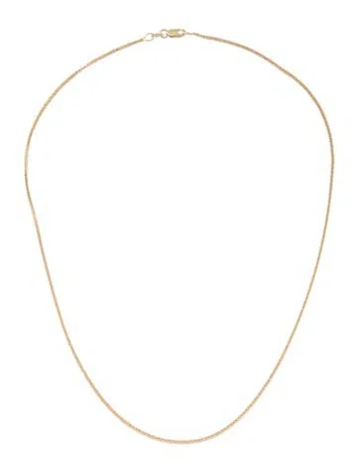 Pre-owned Necklace 14k Wheat Chain Link , 16" In Multi