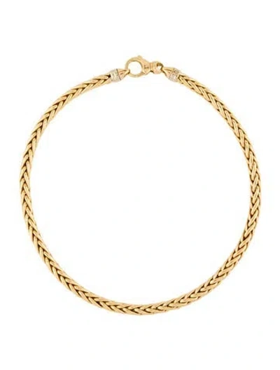 Pre-owned Necklace 14k Wheat Chain , 16" In Multi