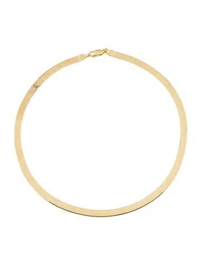 Pre-owned Necklace 14k Wide Choker , 14" In Multi