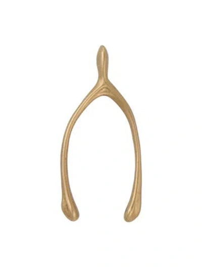 Pre-owned Necklace 14k Wishbone Pendant In Multi
